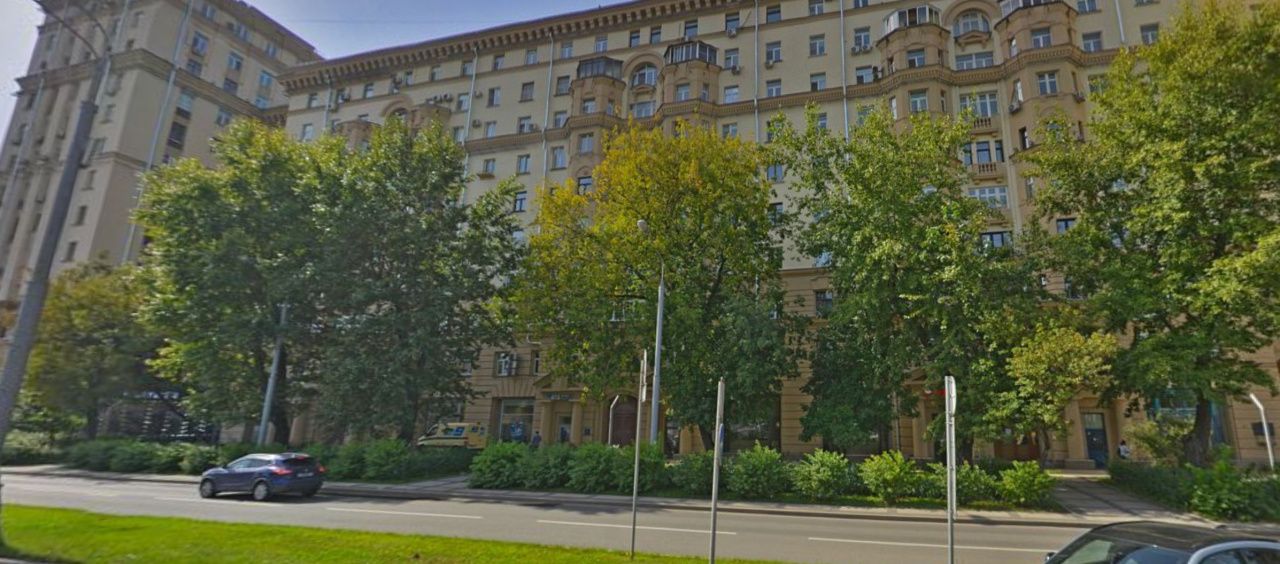 фасад дома, здание по адресу г Москва, Ленинградское шоссе, д 13 к 1